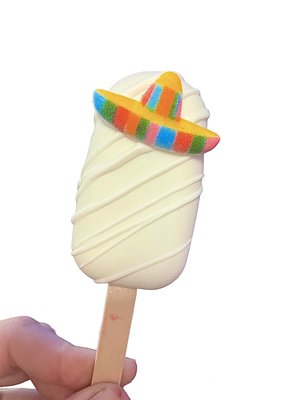 Cakesicles - Custom Cakesicles are SO FUN! Pair them with a cake or cupcake order or just on their own! They bring pizazz to any get together and they we can create something for any holiday/theme. Flavors work just as the cakes- ranging from classic to out of the ordinary- such as peanut butter jelly, churro, key lime pie…you name it we’ll make it. Cakesicles are basically cake pops, but slightly larger. It’s cake smooshed with buttercream or filling stuffed inside a white chocolate shell. Cakesicles - Custom Cakesicles are SO FUN! Pair them with a cake or cupcake order or just on their own! They bring pizazz to any get together and they we can create something for any holiday/theme. Flavors work just as the cakes- ranging from classic to out of the ordinary- such as peanut butter jelly, churro, key lime pie…you name it we’ll make it. Cakesicles are basically cake pops, but slightly larger. It’s cake smooshed with buttercream or filling stuffed inside a white chocolate shell.