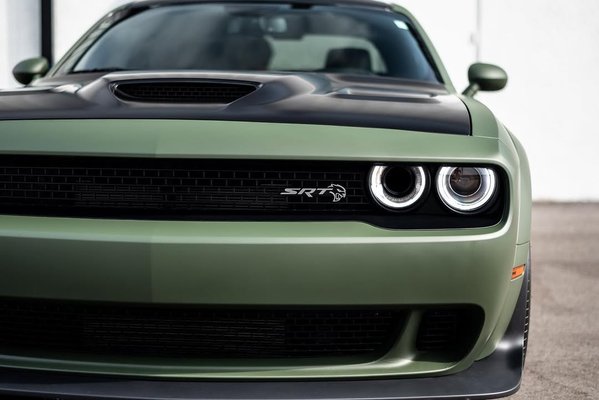 DODGE CHALLENGER SRT- VINYL WRAP - Satin Army Green- Vinyl Wrap
• Full Body Ceramic Coating
• Premium Materials
• Clean Install
• Elite results

🚗: Dodge Challenger SRT