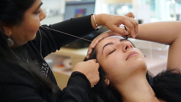 Threading - Eyebrow and facial threading is the fastest-growing alternative to facial waxing or depilatory creams. Threading is great for those looking for a precise hair removal treatment that can shape the brows. By twisting antibacterial cotton thread and pulling it along the skin’s surface, short rows of unwanted hair can be removed directly from the follicle quickly and without discomfort to the surrounding skin.
Many of our customers prefer threading to waxing services because it is a healthier alternative for your skin, lasts longer, and helps you achieve the perfect brow shape!
At IDOLIZE Brows and Beauty, our professional threaders have plenty of experience and can help contour your brows to suit the shape of your face. Our professional threaders will consult with you to ensure that you see perfect results every time. This service normally lasts between 2-4 weeks, and we welcome walk-ins.
Stop into your nearest Idolize and receive a professional eyebrow threading from one of our talented threaders. Walk-ins are welcome!
BENEFITS OF THREADING
Dermatologist approved
No chemicals, no mess
Does not damage the skin
Fast and inexpensive
Relatively painless
Simple, gentle, and hygienic
Results last from 2 to 4 weeks
Shapes beautiful brows with precision
Leaves facial skin smooth and hair-free
Suitable for all skin types, even sensitive skin
Try Threading today and see why this is one of the fastest-growing hair-removing alternatives in the market! Threading - Eyebrow and facial threading is the fastest-growing alternative to facial waxing or depilatory creams. Threading is great for those looking for a precise hair removal treatment that can shape the brows. By twisting antibacterial cotton thread and pulling it along the skin’s surface, short rows of unwanted hair can be removed directly from the follicle quickly and without discomfort to the surrounding skin.
Many of our customers prefer threading to waxing services because it is a healthier alternative for your skin, lasts longer, and helps you achieve the perfect brow shape!
At IDOLIZE Brows and Beauty, our professional threaders have plenty of experience and can help contour your brows to suit the shape of your face. Our professional threaders will consult with you to ensure that you see perfect results every time. This service normally lasts between 2-4 weeks, and we welcome walk-ins.
Stop into your nearest Idolize and receive a professional eyebrow threading from one of our talented threaders. Walk-ins are welcome!
BENEFITS OF THREADING
Dermatologist approved
No chemicals, no mess
Does not damage the skin
Fast and inexpensive
Relatively painless
Simple, gentle, and hygienic
Results last from 2 to 4 weeks
Shapes beautiful brows with precision
Leaves facial skin smooth and hair-free
Suitable for all skin types, even sensitive skin
Try Threading today and see why this is one of the fastest-growing hair-removing alternatives in the market!