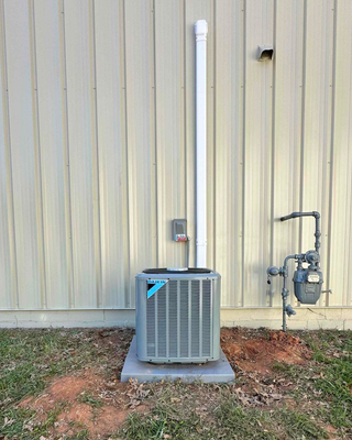 Outdated HVAC System Replacement - This older, weathered system was ready for an upgrade. Our team replaced the outdoor unit with new Daikin equipment, installed on a new equipment pad with protected refrigerant lines and a clean, professional finish—built for reliable, efficient home comfort. Ready for an upgrade? Call All Air today or book online for a FREE estimate! Outdated HVAC System Replacement - This older, weathered system was ready for an upgrade. Our team replaced the outdoor unit with new Daikin equipment, installed on a new equipment pad with protected refrigerant lines and a clean, professional finish—built for reliable, efficient home comfort. Ready for an upgrade? Call All Air today or book online for a FREE estimate!