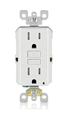 GFCI outlets and Covers. - Interior GFCI outlets are required by code in many interior and exterior locations of home per code and your personal safety. Any outlet below 36" is required to be tamper resistant and exterior outlet is required to be weather resistant. Exterior outlets that have cords continually plugged in require an inuse weather proof cover that can be closed with cord plugged in.
