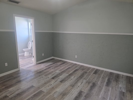 Flooring Installation - New bathroom and flooring through out and trim Flooring Installation - New bathroom and flooring through out and trim