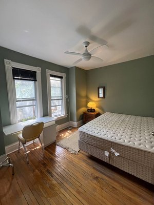 Bedroom Interior Painting & Remodeling in Wicker Park - This project showcases a full bedroom painting & remodeling in a vintage apartment located in Wicker Park, Chicago. The client contacted us to refresh the entire space, including ceiling, walls, baseboards, and window trim. The bedroom had an aged look with uneven paint coverage, scuffed surfaces, and dated color tones.

We began the process by fully preparing the room — furniture was moved or covered, all surfaces were carefully masked, and imperfections on the walls were patched and sanded. After the prep, we applied high-quality primer followed by two coats of durable, low-VOC paint selected by the client. Special attention was given to the window trim, which required careful restoration and detail work due to years of wear.

The end result was a dramatic transformation — the room is now bright, clean, and modern, with perfectly painted trim and smooth, professionally finished walls. The client was thrilled with the result, especially how quickly and neatly the work was completed.

⸻

Why choose Handy Hero?

• $1,000,000 Liability Insurance
You’re fully protected — we’re covered and professional.

• 365-Day Workmanship Guarantee
We stand by the quality of our work. If something goes wrong, we’ll come back and fix it — no questions asked.

• Free Estimates
No pressure. No surprises. We’ll visit the property, understand the scope, and give you a transparent, upfront quote.

• 7+ Years of Engineering Experience
Our founder is a trained engineer with years of experience solving practical problems with precision, structure, and care.

⸻

Serving Chicago and Suburbs:

We proudly serve a wide area across Chicago and the surrounding suburbs, including:
West Loop, Lincoln Park, Lakeview, North Center, Roscoe Village, Logan Square, Evanston, Wilmette, Winnetka, Glencoe, Glenview, Northbrook, Highland Park, Deerfield, Lincoln Square, West Town, The Loop, Near North Side, 60607, 60605, Bucktown, Avondale, Oak Brook, Elmhurst, Hinsdale.

⸻

Looking for a reliable and detail-oriented painter & handyman in Chicago or suburbs?
Contact Handy Hero today to schedule your free estimate — we deliver fast, clean, and professional results you’ll love.