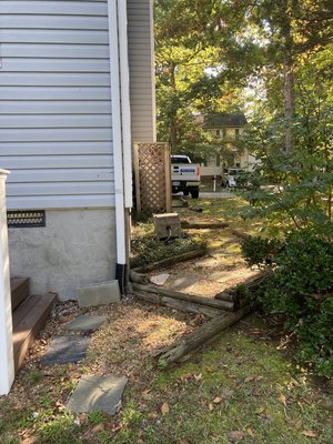 Walkway remodel - This walkway was a nice project that makes the house look much better and safer to walk on Walkway remodel - This walkway was a nice project that makes the house look much better and safer to walk on