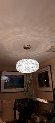 Reclaimed Chandelier Mounting in Bathroom - Was asked to hang a used chandelier in the bathroom. had to put in a new box for the chandelier to hang on. Cut out a hole to mount the box. Then, put up new drywall plaster sand and paint. Tested it, and we had light! The customer was very happy. Reclaimed Chandelier Mounting in Bathroom - Was asked to hang a used chandelier in the bathroom. had to put in a new box for the chandelier to hang on. Cut out a hole to mount the box. Then, put up new drywall plaster sand and paint. Tested it, and we had light! The customer was very happy.