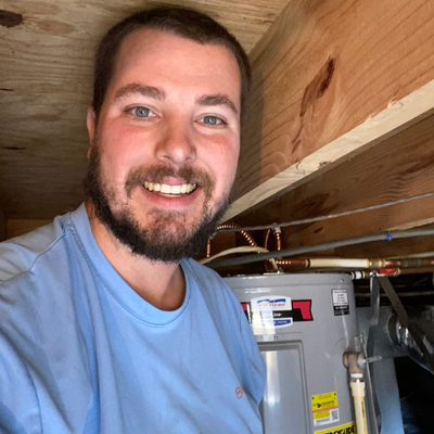 Electric Water Heater in Crawlspace - This water heater was for a customer who was in the process of having her crawlspace sealed, and needed a plumber asap to replace her electric water heater in the crawl. We were able to provide a free onsite estimate and have it replaced within two days. Our client was so happy she left us this raving review: "Allen with JoCo Plumbing was awesome! Due to some issues with our crawl space we had to have (among other things) the water heater replaced. Allen arrived on time and was so professional and pleasant. He really knows plumbing! He had us back up and running as quickly as the job allowed and left the job site cleaner than when he got here. I would not hesitate to hire him again for our plumbing needs, and happily recommend him to anyone." Electric Water Heater in Crawlspace - This water heater was for a customer who was in the process of having her crawlspace sealed, and needed a plumber asap to replace her electric water heater in the crawl. We were able to provide a free onsite estimate and have it replaced within two days. Our client was so happy she left us this raving review: "Allen with JoCo Plumbing was awesome! Due to some issues with our crawl space we had to have (among other things) the water heater replaced. Allen arrived on time and was so professional and pleasant. He really knows plumbing! He had us back up and running as quickly as the job allowed and left the job site cleaner than when he got here. I would not hesitate to hire him again for our plumbing needs, and happily recommend him to anyone."