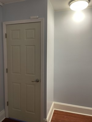 After the project was completed by Upstate Home Improvement and remodeling 11-28-23 - Wall addition and door After the project was completed by Upstate Home Improvement and remodeling 11-28-23 - Wall addition and door