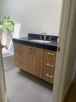 Rift White Oak Vanity, Mount Washington - custom bathroom vanity cabinets. Mount Washington, Los Angeles, CA  Rift white oak