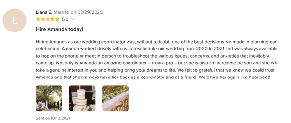 Testimonials - Wedding Wire Testimonials Testimonials - Wedding Wire Testimonials