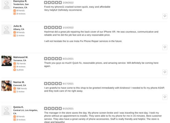 Other 5-Star Reviews & Testimonials - Mention Yelp for Special Discount! Offering same day service