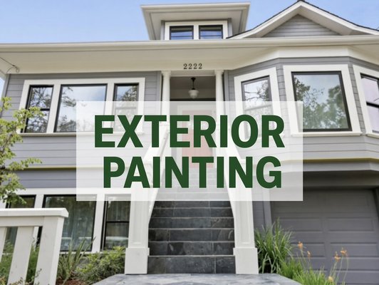 Exterior House Painting - This is a craftsmen style Home Pre1978 with Lead. We used Lead safe precautions through out the process to Protect the occupants and the environment.