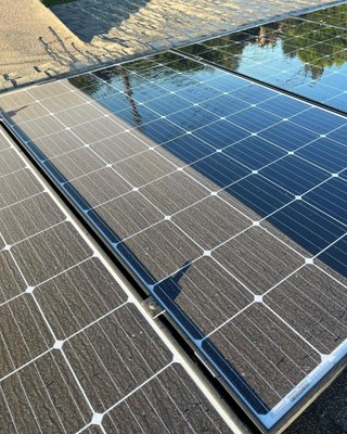 Solar Panel Cleaning ☀️⬛🧼 🔋💡✅ - Solar Panel Cleaning Services in Santa Clarita, CA
Over one million homes across California have solar panels installed, and the number continues to grow. If you are one of the energy-savers that have installed these panels, you need to consider regular cleaning services. 

At DJ Exterior Services, our DJ Solar Cleaning division offers comprehensive solar panel cleaning services for residential and commercial properties throughout the Santa Clarita Valley and surrounding areas. We use brushes and equipment that many other companies are not willing to invest in. We take pride in having the top equipment available to provide a better and safer clean for your investment. 

Why Do You Need To Clean Your Solar Panels?
Few people think about the fact that solar panels are exposed to the elements year-round. They take a beating from the sun, inclement weather, dust, and more. If you do not regularly clean your solar panels, they may not work as effectively. Even a thin layer of dust can prevent full sunlight from penetrating the panels, reducing their efficiency. 

How Often Should You Clean Solar Panels?
It is recommended that you have your solar panels professionally cleaned at least every six months. If you live in an area that is prone to dust, pollution, or other damaging elements, you will want to consider having your solar panels cleaned more often. Clean panels will be able to absorb more sunlight, meaning they run more efficiently. A thorough cleaning will remove dust, debris, and insects that may get stuck on the panels. 

Choosing the Right Solar Panel Cleaning Service
It can be challenging to choose the right solar panel cleaning service, but there are a few things to take into consideration. First, your solar panels were likely a significant investment. You will not want to trust their efficacy to an inexperienced cleaning company. At DJ Solar Cleaning, we have over 5 years of experience cleaning solar panels with numerous references throughout the Santa Clarita area. 

Next, you will want to work with a company that has friendly technicians who will always treat you with kindness and respect while providing you with high-quality workmanship. Our technicians have received several positive reviews from satisfied customers. 

Finally, you will want to find a company with fair pricing. We always offer our clients the best possible prices on all of our services. Contact us today at 661-289-0945 to schedule an appointment