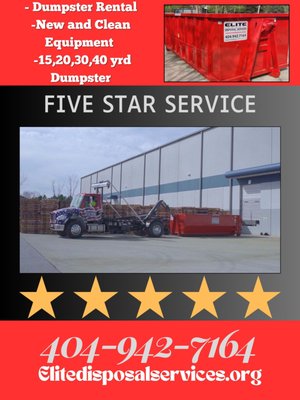 We offer 15yd, 20yd, 30yd and 40yd dumpsters - Book your next dumpster with North Georgias Top Rated Dumpster Rental Company!!! We offer 15yd, 20yd, 30yd and 40yd dumpsters - Book your next dumpster with North Georgias Top Rated Dumpster Rental Company!!!