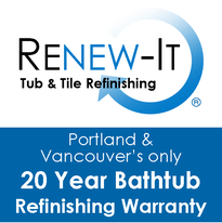 Why Choose Us?! - Renew It Refinishing - WHY CHOOSE US
Lifetime No-Peel Warranty
Our Best Refinishing Service comes standard with Portland and Vancouver's Only Lifetime No-Peel Warranty. That's what we call Peace-Of-Mind. See how long bathtub refinishing lasts?
100% Satisfaction Guarantee
We are determined to please every one of our great clients and we back it up in writing. Your satisfaction is 100% Guaranteed, or you don't pay.
Great Pricing
We save our clients $1000's in two ways. 1) Our refinishing services are super affordable. 2) We would never sell you anything that wouldn't benefit you. See how much tub reglazing costs?
Great Reputation
We have a ton of 5 Star Reviews on our Refinishing Services to help you research the quality of our work and our awesome customer satisfaction since 1994. Why Choose Us?! - Renew It Refinishing - WHY CHOOSE US
Lifetime No-Peel Warranty
Our Best Refinishing Service comes standard with Portland and Vancouver's Only Lifetime No-Peel Warranty. That's what we call Peace-Of-Mind. See how long bathtub refinishing lasts?
100% Satisfaction Guarantee
We are determined to please every one of our great clients and we back it up in writing. Your satisfaction is 100% Guaranteed, or you don't pay.
Great Pricing
We save our clients $1000's in two ways. 1) Our refinishing services are super affordable. 2) We would never sell you anything that wouldn't benefit you. See how much tub reglazing costs?
Great Reputation
We have a ton of 5 Star Reviews on our Refinishing Services to help you research the quality of our work and our awesome customer satisfaction since 1994.