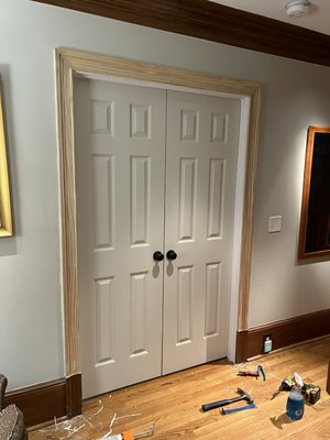 New trim and bypass doors installed - New trim and bypass doors installed. Another happy customer! New trim and bypass doors installed - New trim and bypass doors installed. Another happy customer!