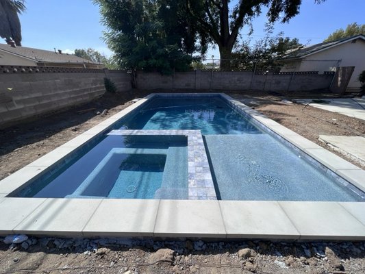 West Hills - Modern Pool, Spa & Baja Build 15x30 - New pool and spa build in West Hills California. This project took about 2 months after we received the permit. West Hills - Modern Pool, Spa & Baja Build 15x30 - New pool and spa build in West Hills California. This project took about 2 months after we received the permit.