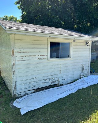 Pool House Restoration - Homeowners were looking for a solution to bring their pool house back to life. By replacing a few rotted boards, doing proper prep work, and using quality materials, Yettey Home Solutions was able to save this customer THOUSANDS of dollars by restoring instead of rebuilding. Pool House Restoration - Homeowners were looking for a solution to bring their pool house back to life. By replacing a few rotted boards, doing proper prep work, and using quality materials, Yettey Home Solutions was able to save this customer THOUSANDS of dollars by restoring instead of rebuilding.