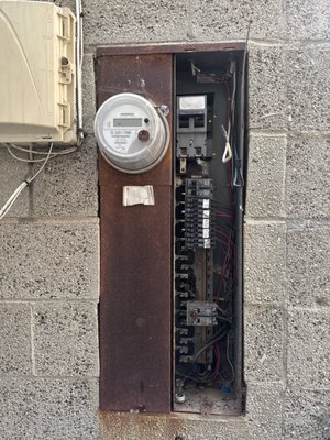 Main Electric Panel Replace/Upgrade - Is Your Home’s Electrical Panel Outdated?
If your home is 25 years old or more, it could be time for an electrical panel upgrade. Many older homes still rely on outdated systems—like Zinsco panels—that are not only inefficient but also potentially dangerous. These panels have been added to national recall lists due to their tendency to fail, and insurance companies are now beginning to require their replacement as a condition for coverage.

Warning Signs You Shouldn’t Ignore
An aging or overloaded electrical panel often shows signs of trouble. Watch for these red flags:

Flickering or dimming lights

Mild shocks when touching light switches

Frequent tripped breakers

Appliances running at reduced power

Rust or corrosion on or around the panel

Crackling or buzzing sounds near the breaker box

Heat coming from inside the panel

These issues aren’t just inconvenient—they can be dangerous. If a breaker fails to trip when it should, it can cause wires to overheat, melt, and even spark an electrical fire.

Protect Your Home and Peace of Mind
Whether your panel is simply outdated or on a recall list like Zinsco, we can help. Our licensed electricians will perform a fast, reliable inspection to determine if your panel needs to be upgraded. If it does, we’ll walk you through the best options for your home—keeping you safe, energy-efficient, and fully insured.