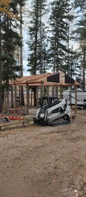 Pole Barn 2024 - This was done to cover a camper