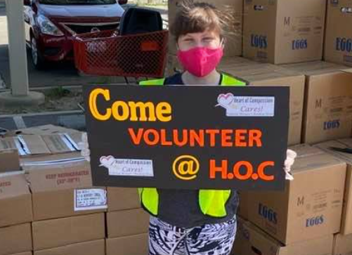 Opportunities To Help - Our volunteers put the "Heart" in Heart of Compassion!
Volunteer with us and be the Hands and Feet of Compassion. We invite you and your friends to help us fight the war on hunger. Join us in making miracles happen and putting smiles on peoples' faces. We would love if you would join us and become a part of our Heart of Compassion family.
Volunteer Opportunities:
Mondays and Tuesdays: work in the warehouse bagging produce
Tuesdays and Wednesdays: assist with our food distribution, including registration, loading carts, loading vehicles, or traffic control
Mondays-Fridays: office work
Drivers
Special Outreaches: please see the Event/Calendar page for event dates Opportunities To Help - Our volunteers put the "Heart" in Heart of Compassion!
Volunteer with us and be the Hands and Feet of Compassion. We invite you and your friends to help us fight the war on hunger. Join us in making miracles happen and putting smiles on peoples' faces. We would love if you would join us and become a part of our Heart of Compassion family.
Volunteer Opportunities:
Mondays and Tuesdays: work in the warehouse bagging produce
Tuesdays and Wednesdays: assist with our food distribution, including registration, loading carts, loading vehicles, or traffic control
Mondays-Fridays: office work
Drivers
Special Outreaches: please see the Event/Calendar page for event dates