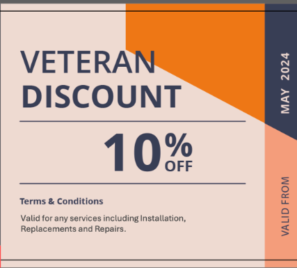 Veteran Discount 10% - Thank you for your service. Veteran Discount 10% - Thank you for your service.