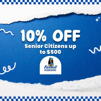 10% Off Senior Citizens up to $500 - 10% Off Senior Citizens up to $500