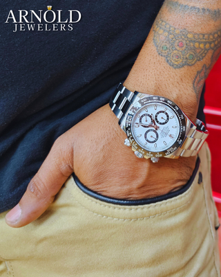 Pre-Owned Rolex in Tampa Bay - ⏱️ Arnold Jewelers’ Collection of Pre-Owned Rolex Watches for Men & Women ⏱️
At Arnold Jewelers in Largo, Florida, luxury meets legacy in our exceptional collection of gently used Rolex watches for both men and women. For over 40 years, we’ve been Tampa Bay’s trusted destination for authentic pre-owned Rolex timepieces — offering iconic style, unmatched value, and confidence with every purchase.
Our curated selection includes the most sought-after models, from the Rolex Submariner and Daytona to the Datejust, President, and Yacht-Master. Each watch is carefully inspected, serviced, and polished to factory standards by our in-house experts, ensuring that it not only looks incredible but performs flawlessly.
Every Rolex we sell comes with:
✅ A two-year Arnold Jewelers warranty
✅ A certificate of authenticity
✅ Original boxes and papers (when available)
Whether you’re searching for a bold men’s Submariner, an elegant women’s Datejust, or a rare collector’s edition, our collection offers something for every style and occasion.
Visit Arnold Jewelers in Largo to explore our showroom, or browse our selection online at ArnoldJewelers.com
Experience why Tampa Bay trusts us for pre-owned Rolex watches that deliver timeless elegance and lasting value. Pre-Owned Rolex in Tampa Bay - ⏱️ Arnold Jewelers’ Collection of Pre-Owned Rolex Watches for Men & Women ⏱️
At Arnold Jewelers in Largo, Florida, luxury meets legacy in our exceptional collection of gently used Rolex watches for both men and women. For over 40 years, we’ve been Tampa Bay’s trusted destination for authentic pre-owned Rolex timepieces — offering iconic style, unmatched value, and confidence with every purchase.
Our curated selection includes the most sought-after models, from the Rolex Submariner and Daytona to the Datejust, President, and Yacht-Master. Each watch is carefully inspected, serviced, and polished to factory standards by our in-house experts, ensuring that it not only looks incredible but performs flawlessly.
Every Rolex we sell comes with:
✅ A two-year Arnold Jewelers warranty
✅ A certificate of authenticity
✅ Original boxes and papers (when available)
Whether you’re searching for a bold men’s Submariner, an elegant women’s Datejust, or a rare collector’s edition, our collection offers something for every style and occasion.
Visit Arnold Jewelers in Largo to explore our showroom, or browse our selection online at ArnoldJewelers.com
Experience why Tampa Bay trusts us for pre-owned Rolex watches that deliver timeless elegance and lasting value.