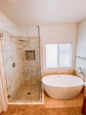 Bathroom Remodel - Our bathroom remodel turned a homeowner's vision into a modern oasis!
