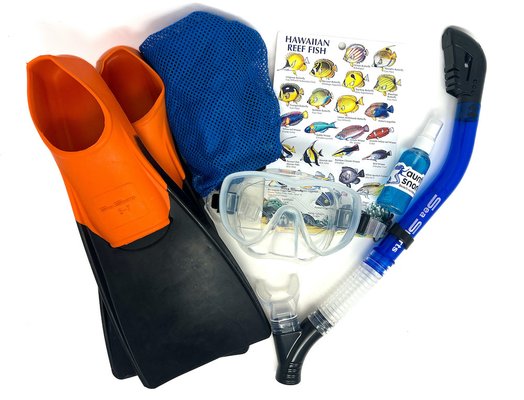 Premium Snorkel Set Rentals from $9.50/day - Snorkel Gear Rentals starting at $9.50/day for Kihei, Wailea, and Makena. 

Established in 1985 we are Maui family-owned and operated. We love what we do. Let our team of island experts get you ready to snorkel with turtles! Open 7:300 am – 5:00 pm daily.

We are 5 minutes from the Wailea Resorts in Kihei @ 2439 South Kihei Rd.

Check out our 50% off discounted rates on our Premium Snorkel Sets with Free Fins (discounted rates shown below are automatically applied in cart):

● 24 Hours Reg $19 only $9.50
● 2 Days  Reg $39 only $19.50
● 3-7 Days Reg $59 only $29.50
● 8-14 Days Reg $69 only $34.50

Pickup & return your gear at either location: Lahaina store or Kihei store!

Questions? Rather book over the phone? Call us at (808) 298-3021 and reserve your gear for the same great online rates!
