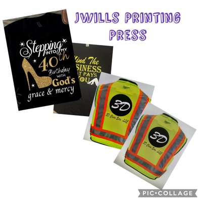 JWills Printing Press - Customized T-Shirts, Screen Printing, Direct to Garment, Birthday, Wedding, Graduations, Logo, Baby Shower & ETC JWills Printing Press - Customized T-Shirts, Screen Printing, Direct to Garment, Birthday, Wedding, Graduations, Logo, Baby Shower & ETC