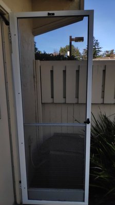 Patio door repair ( fiberglass screen replacement) - Fiberglass mesh replacement Patio door repair ( fiberglass screen replacement) - Fiberglass mesh replacement