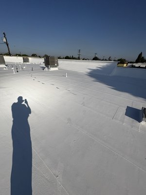 Medical building in Paramount flat roof restoration - Commercial roof in Paramount restoration (silicone coating)
- 15-year workmanship warranty
- 20-year NDL manufacturers warranty by ASC
- $250K third-party guarantee Medical building in Paramount flat roof restoration - Commercial roof in Paramount restoration (silicone coating)
- 15-year workmanship warranty
- 20-year NDL manufacturers warranty by ASC
- $250K third-party guarantee
