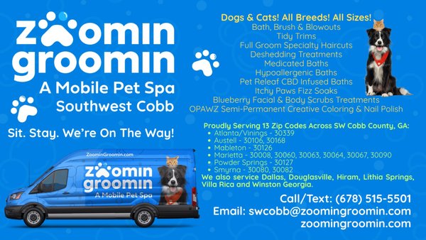 A Spa Day Without the Drive Make an Appointmentvideo - Trusted by thousands of pet parents as a leading dog groomer in Southwest Cobb, we bring calm, professional grooming right to your driveway — because your pet deserves better than a stressful waiting room. A Spa Day Without the Drive Make an Appointmentvideo - Trusted by thousands of pet parents as a leading dog groomer in Southwest Cobb, we bring calm, professional grooming right to your driveway — because your pet deserves better than a stressful waiting room.