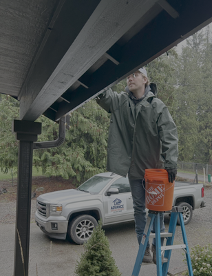 Gutter Cleaning - Cleaning gutters is important, especially with Washington State's rainfall. Pine needles and tree branches can cause build up in your gutters. It helps prolong the life of your gutters to have them regularly cleaned! Gutter Cleaning - Cleaning gutters is important, especially with Washington State's rainfall. Pine needles and tree branches can cause build up in your gutters. It helps prolong the life of your gutters to have them regularly cleaned!