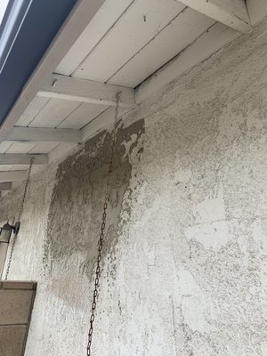 Stucco repair - My customer wanted a AC wall mounted unit removed after removal. Next step was to seal the outside wall and match the original stucco. Stucco repair - My customer wanted a AC wall mounted unit removed after removal. Next step was to seal the outside wall and match the original stucco.