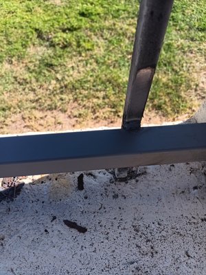 welded fence repair - My client in litchfield park notified me that her fence had 20 spots where it had rusted through