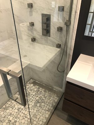 Frameless Glass Shower Doors - 2 Panel Inline - Inglewood - 2021 - Frameless Glass Shower Doors - 2 Panel Inline - Inglewood - 2021