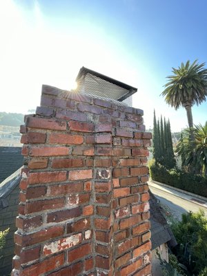 Micah’s Chimney - Completed a full chimney inspection and sweep, followed by comprehensive interior and exterior repairs to restore safety, functionality, and long-term durability of the chimney system.
Services Included:
• Chimney inspection
• Chimney sweep
• Breast plate resurfacing
• Smoke chamber resurfacing
• Firebox repairs
• Chimney crown resurfacing
• Chimney cap installation
• Top-sealing (upper) damper installation
• Exterior chimney waterproofing
• Vertical flashing sealing
• Flashing sealing
• Tuckpointing of deteriorated mortar joints
All work was performed to address existing wear, moisture intrusion, and safety concerns, with the goal of extending the life of the chimney system and ensuring safe operation.
Homeowner was informed of findings and recommended repairs prior to work being performed. All services were approved before completion. Micah’s Chimney - Completed a full chimney inspection and sweep, followed by comprehensive interior and exterior repairs to restore safety, functionality, and long-term durability of the chimney system.
Services Included:
• Chimney inspection
• Chimney sweep
• Breast plate resurfacing
• Smoke chamber resurfacing
• Firebox repairs
• Chimney crown resurfacing
• Chimney cap installation
• Top-sealing (upper) damper installation
• Exterior chimney waterproofing
• Vertical flashing sealing
• Flashing sealing
• Tuckpointing of deteriorated mortar joints
All work was performed to address existing wear, moisture intrusion, and safety concerns, with the goal of extending the life of the chimney system and ensuring safe operation.
Homeowner was informed of findings and recommended repairs prior to work being performed. All services were approved before completion.