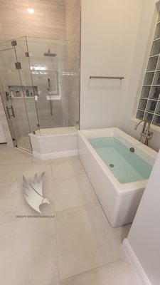 Bathroom Remodeling Services - We specialize in turning your bathroom into a beautiful, functional space that fits your style and needs. Whether you're looking for a modern spa retreat, a luxurious master bath, or a simple update, our team of expert designers and contractors will work with you every step of the way to bring your vision to life.
With years of experience and a commitment to quality craftsmanship, we offer a full range of bathroom remodeling services, from concept to completion. Our goal is to not only enhance the aesthetics of your bathroom but also improve its functionality, making it a space you’ll love for years to come.
Why Choose Us?
•Custom Designs: Tailored to your unique style and space.
•Quality Materials: We use only the best products for durability and beauty.
•Experienced Team: Skilled craftsmen dedicated to exceptional results.
•On-Time & On-Budget: We value your time and investment.
Ready to upgrade your bathroom? Get in touch with us today for a free consultation and let’s start creating the bathroom of your dreams! Bathroom Remodeling Services - We specialize in turning your bathroom into a beautiful, functional space that fits your style and needs. Whether you're looking for a modern spa retreat, a luxurious master bath, or a simple update, our team of expert designers and contractors will work with you every step of the way to bring your vision to life.
With years of experience and a commitment to quality craftsmanship, we offer a full range of bathroom remodeling services, from concept to completion. Our goal is to not only enhance the aesthetics of your bathroom but also improve its functionality, making it a space you’ll love for years to come.
Why Choose Us?
•Custom Designs: Tailored to your unique style and space.
•Quality Materials: We use only the best products for durability and beauty.
•Experienced Team: Skilled craftsmen dedicated to exceptional results.
•On-Time & On-Budget: We value your time and investment.
Ready to upgrade your bathroom? Get in touch with us today for a free consultation and let’s start creating the bathroom of your dreams!