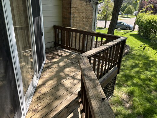 Summer Deck Staining - This deck renovation was a hefty project to get done but we were extra careful in helping out this customer who has been wanting to get this done for years. What a huge difference that power washing and fresh coat of stain makes! Summer Deck Staining - This deck renovation was a hefty project to get done but we were extra careful in helping out this customer who has been wanting to get this done for years. What a huge difference that power washing and fresh coat of stain makes!