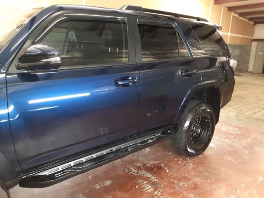 Paint Correction - Paint correction is the removal of scratches and imperfections in the paint through machine polishing. It is a labor intensive process and takes a skilled eye and hands to make it work without bur ing the paint. Paint correction can fix those old scratches and make your vehicle look like new again.