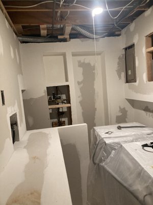Basement - laundry area - Basement work Basement - laundry area - Basement work