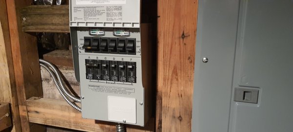 Installation of an emergency generator - Installation of an outdoor socket to connect the generator to the house wiring with wire pulling. for this. Installation of a special panel to switch the generator to the house wiring with the connection in the main panel.