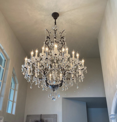 Chandelier Installations - These are all different lighting/chandelier installations that we have had the pleasure of doing!