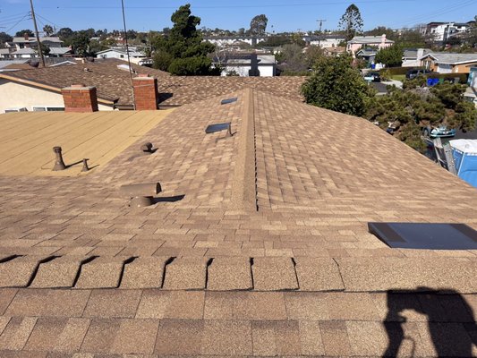 Roof replacement - This roof project was completed in Linda Vista San Diego 92111. Installation of new cool roofing with new ventilation. Roof replacement - This roof project was completed in Linda Vista San Diego 92111. Installation of new cool roofing with new ventilation.