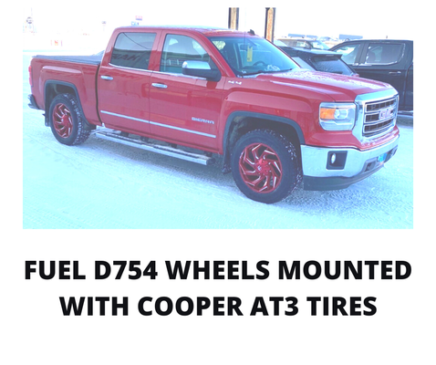 Upgraded truck with new Fuel D754 Wheels mounted with Cooper AT3 Tires. - Fuel D754 Wheels mounted with Cooper AT3 Tires. Let us show you how we can upgrade your ride today.