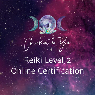 Reiki Level 2 Self-Paced Online Certification - Following Level 1, Reiki Level 2 is offered to students with a minimum of three months waiting time in-between courses. In Level 2, you will be able to provide healing as a practitioner to others, in a group setting with other healers, and perform distance healing through all time and space through the introduction of Reiki symbols.

Pre-requisites:

All students must have a Reiki Level 1 Certification, either from me or another Reiki Master, and have waited a minimum of 21 days to 3 months. Waiting 3 months following receiving your Reiki 1 attunement is highly recommended. Students must know the traditional Usui hand positions for self-healing and healing others, in addition to being familiar with the history of Reiki. Students must be familiar with scanning techniques, with the ability to sense the Byosen. Students must know the chakra system and chakra functions, how to open the chakras and layers of the aura. Students must know how to close the chakras and layers of the aura, in addition to knowing the different layers of the aura and their functions. (*I cover all the above in Reiki Level 1. If you are unsure about any of the following, I recommend taking my Reiki Level 1 program, then waiting between 21 days to 3 months to take Reiki this Reiki Level 2 program.) Requirements: Have a Reiki Level 1 Certification, either from me or another Reiki Master, and have waited at least 21 days (3 months highly recommended) since receiving the attunement. Have access to the internet & be able to watch & listen to video tutorials online. Be able to download PDF files, have paper and something to write with nearby, and an object you would like blessed with the attunement energy (this is optional), have a pendulum (optional), *two objects for exercises (can be any object such as a crystal)

In this course, you will learn:

BONUSES: Training videos, guided meditations, writing prompts, fun, practical assignments, printable handouts & helpful resources, multiple-choice quizzes. Manifesting with Reiki, easy steps to raise your vibration, programming objects for healing with Reiki, clearing a space with Reiki, advanced room-clearing technique, removing negative energy from objects with Reiki, cord-cutting techniques, tips on starting your Reiki business + best business practices, course journal.

-Further your spiritual growth and healing for yourself & others as you will be able to channel double the amount of healing energy and light through your body, raising your vibration
-Students will receive a 72-page guidebook written by Julie Ann Dawson
-Receive your Level 2 distance attunement
-Learning the traditional Reiki Level 2 symbols + tutorials and exercises for each. How to use the symbols & benefits of using each symbol.
-Learn how to use combinations of Reiki Level 2 symbols
-Learn a Reiki healing shortcut called Chakra balancing
-Steps for a healing session incorporating the Reiki symbols
-How to perform distance healing + tutorials & techniques
-Reiki & quantum mechanics with distance healing
-Advanced aura opening & closing techniques + tutorials and exercises
-Reiki healing for animals + tutorial
-Reiki healing for children
-Reiki for healing our planet
-Creating a healing/prayer list + template & tutorial
-Scanning techniques
-Energetic attachments: symptoms of negative attachments, releasing negative attachment techniques for: cords, astral pests, earthbound spirits, psychic weapons.
-Group healing hand positions with multiple practitioners
-Increased intuition and spiritual gifts
-Developing a relationship with your angels & spirit guides
-Activate the second 21-day cleansing process + 21 cleans guide with helpful tips
-How to start your own Reiki healing business + best business practices
-Course materials and downloadable certificate of completion are included in the pricing
-Lifetime access

More About This Program:

Receiving an attunement releases what no longer serves you which raises your vibration. Having an attunement is especially beneficial for people who experience chronic pain, serious illness and/or are terminally ill, which assists in one’s ascension process. Please note that since this workshop includes remote Reiki attunement, it will activate your 21-day cleansing process, which raises your vibration. Since an attunement releases energy blocks and what no longer serves you, it is normal to feel heightened emotions, which can appear in the form of an emotional or physical release, such as laughing, crying, coughing, or the release of pressure in the body resulting in feeling lighter. As you surrender and allow yourself to release what is blocking you and no longer serves you, the Reiki works to remove such energies from the body, mind & spirit.

For more information and to purchase visit: https://www.chakratoya.com/shop/p/reiki-level-2-certification-online