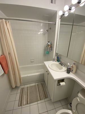 Deep Bathroom Cleaning - We did a deep cleaning of a bathroom. We cleaned the toilet, sink, bathtub and did tile cleaning. Look at the before and after. Deep Bathroom Cleaning - We did a deep cleaning of a bathroom. We cleaned the toilet, sink, bathtub and did tile cleaning. Look at the before and after.