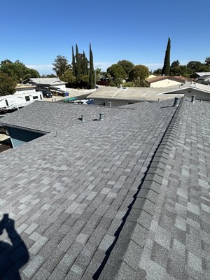Duration Cool - Mountainside - Roofmasters new roof install of Owens Corning Duration Cool composition shingle. Color: Mountainde. Install on Agua Way. in Bay Pointe, Ca 2024 Duration Cool - Mountainside - Roofmasters new roof install of Owens Corning Duration Cool composition shingle. Color: Mountainde. Install on Agua Way. in Bay Pointe, Ca 2024
