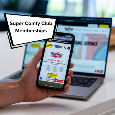Super Comfy Club Memberships - The Super Comfy Club is a PRIVATE Membership service club. We are offering it only to people who really love their home and want to protect it from unexpected heating and air conditioning breakdowns. The Super Comfy Club is security for your home’s HVAC system. Super Comfy Club Memberships - The Super Comfy Club is a PRIVATE Membership service club. We are offering it only to people who really love their home and want to protect it from unexpected heating and air conditioning breakdowns. The Super Comfy Club is security for your home’s HVAC system.